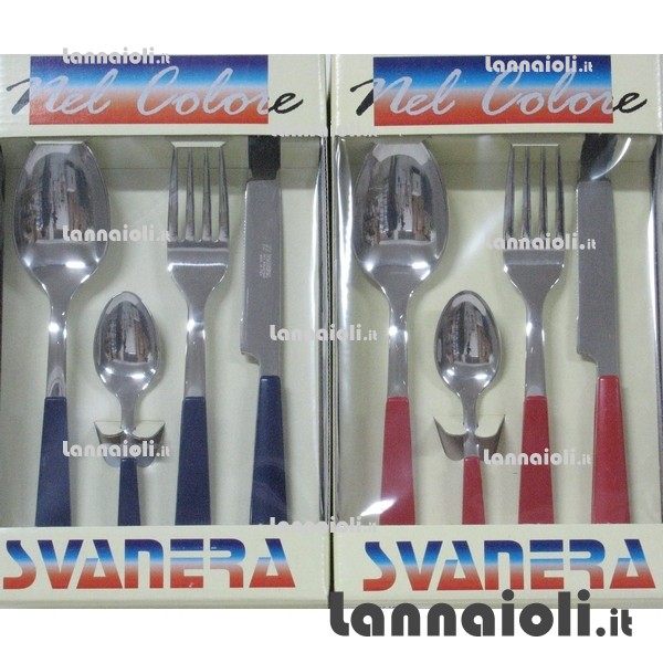 POSATE ELENA-VISUAL INOX 18-10 PZ.24 svanera